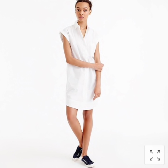 J Crew White Shirt Dress - Picture 2 of 3